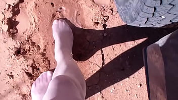 Preview 4 of Syren De Mer 3 Stepsons - Staci Onit Yellow Heel Pee