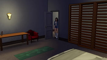Preview 2 of Not Hd Hot - Asian Trans Escort gets Fucked by Teen with Huge Cock [Futa] Sims 4 | MU S01E09