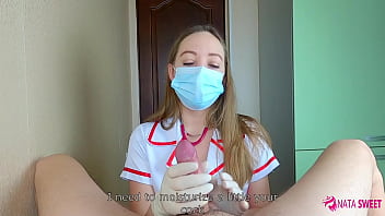 Preview 2 of Dorm Desi - Real nurse knows exactly what you need for relaxing your balls! She suck dick to hard orgasm! Amateur POV blowjob porn! Active by Nata Sweet