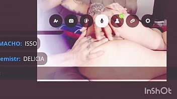 Preview 4 of Super Culo - Fazendo show na web cam usu&aacute_rios rasgam elogios para minha putinha Paolla Mille