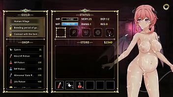 Preview 3 of Naghtuy America - Pink haired girl having sex with soldiers in Succubus guild new hentai game video