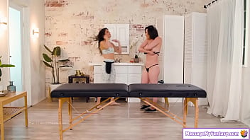 Preview 1 of Bokep Remaja Meksiko - MassageMyFantasy.com - Masseuse oil massages and lick lesbian