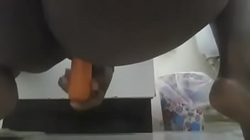 Preview 2 of Brazzers Beach Sex Videos Com - EBONY FUCK HARD WITH CARROT