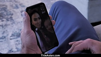 Preview 1 of Bangladesh Callaghan - Young Asian Teen Share One Big Dick Boyfriend Between Them - Thinasian