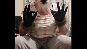 Preview 3 of Muslim Undressing - Wolf girl pissing in her panties