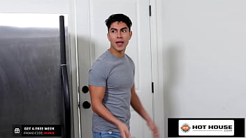 Preview 1 of Sex Spraycom - HotHouse - Big Juicy Hunk Gives His Latino Twink The Power Drill He Needs