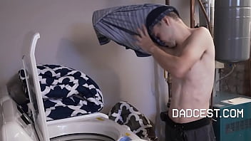 Preview 1 of Hot Xsx Www Com - Laundry Room Lust Session With Stepson
