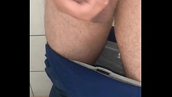 Preview 2 of Jabardasti Xxx Video New - Horny german worker masturbate to cumshot on toilet