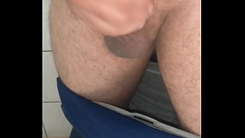 Preview 3 of Jabardasti Xxx Video New - Horny german worker masturbate to cumshot on toilet