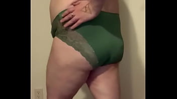 Preview 3 of Men Sac - Man in Comfy Women&rsquo_s Clothes Strips to Bra and Panties then Jerks off.