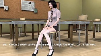 Preview 1 of Sexy Sexy Gents Video Ladies - Akiko and Kahori,  the new classmates with a surprise