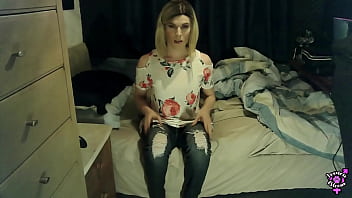 Preview 2 of Borluyum Chalse - Innocent Trans Church Girl Has Multiple Anal Orgasms With Cumswallow