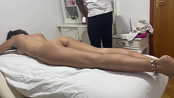 Preview 1 of Jhoney Sence - Amateur teen uses my masseuse to practice her blowjob skills