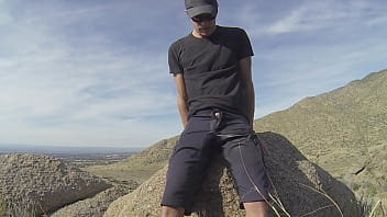 Preview 3 of Cowgirl Pov Anal - Pissing shorts on a public hike