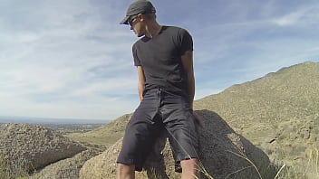 Preview 4 of Cowgirl Pov Anal - Pissing shorts on a public hike