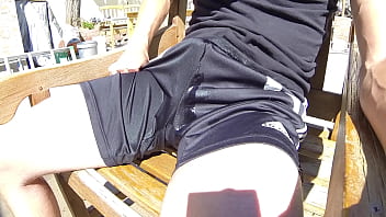 Preview 4 of Miya Khalifa Purn Sex - Pissing in different running shorts until I cum