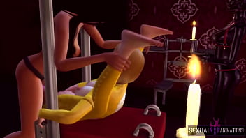 Preview 2 of Avelip Horsehtml - BDSM Lesbian Fuck to a Submissive Slut. I Want to Break Her Pussy - Sexual Hot Animations