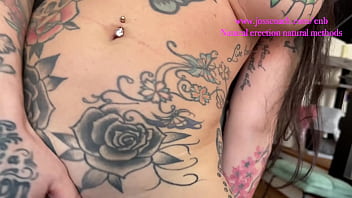 Preview 4 of Oen Virgin - Part 1/3 En coulisses entre acteurs l&#039_envie de sexe se fait ressentir et Megan avec ces seins enormes et c&#039_est tatouages veut sentir une grosse bite lui &eacute_cartel&eacute_ la chatte.... Megan Inky