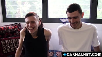 Preview 3 of Niquer 1 N15 - Anorectic amateur Aussie guys Angelo and Jamie J compare their impressive endowments and swordfight before sucking each other&#039_s cocks!