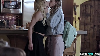 Preview 3 of Studiants Gf Bf Sexy Cum - Kyler Quinn lesbian threesome sex infront of bunch of girls. Kyler arrives at beautiful home of Rachael Cavalli.  Kyler offers to have sex with her in order to convince her wait till Rachael come to join