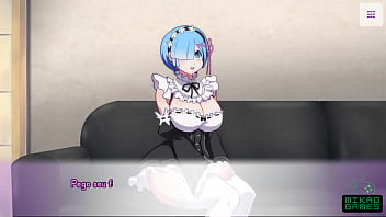 Preview 1 of Sexy Women Bf Video - Rem de Re:Zero cansou de ser Empregada e quer ser Atriz porno