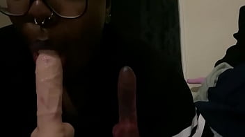 Preview 2 of Adult Fuck Movies - POV:purple lipstick ebony giving head