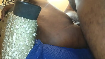 Preview 2 of One Girl And There Boys Porn - Thot in Texas - Shaved African American Cunt Thick Oozing Creampie in ebony Milf