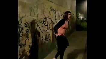 Preview 4 of Xxxx Bif Film - Public exposing ass on the street