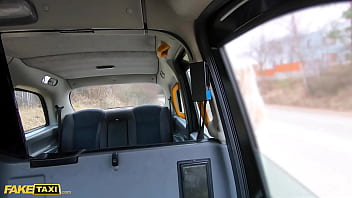 Preview 1 of Its Raining Cum - Fake Taxi American Blonde Shows Tits Through Hatch Before Doggystyle Sex and Facial