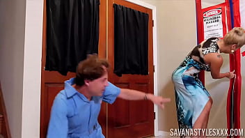 Preview 1 of Moms Blonde - PORNSTARPLATINUM MILF Savana Styles Fucked In Ass And Pussy
