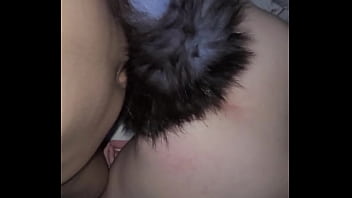 Preview 4 of Desi Blood Sex Video - Doggystyle With Tail Plug