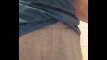 Preview 3 of Black Crackhead Cum Facial - Peeing in Bathroom