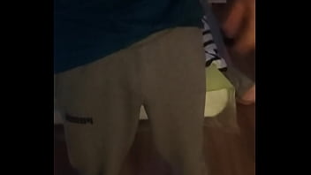 Preview 1 of Black Crackhead Cum Facial - Peeing in Bathroom