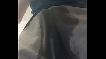 Preview 4 of Black Crackhead Cum Facial - Peeing in Bathroom