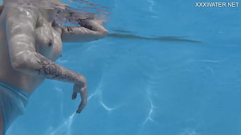 Preview 4 of Katrina Jate Sex Video - Finnish blonde tattooed pornstar Mimi underwater