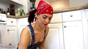 Preview 2 of Vinage Blow - Kendra cleans the kitchen