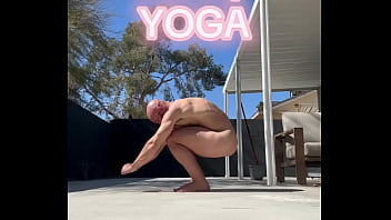 Preview 2 of Deep Gapeing Anal - Nude Yoga on a Friday Morning _)