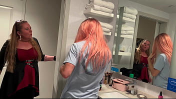 Preview 1 of Xnxx Wwe Sasha Bank Video - Guy Caught Wearing Roommate&#039_s Wig