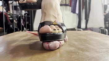 Preview 1 of Xxx Pothos - Full weight cock trampling and footjob till huge cumshot