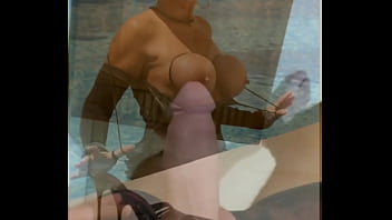 Preview 2 of Mom And Douther Kitchen Boy - Another no-hands cum tribute to my arrogant step Mom - Lady-Goddess Barbara from LegsWorld.net