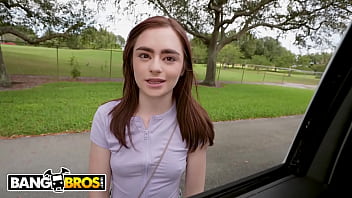 Preview 1 of Desi Anti Sex India - BANGBROS - Reese Robbins Fucked By Older Man On The Bang Bus For Some Quick Money