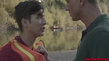 Preview 1 of Indian Son Moom Sex - Angel Rivera and Cade Maddox fuck each other passionately. Cade  Maddox lunges forward and kisses Angel Rivera. Cade has Angel Rivera upside down and eats his ass. Angel  hop on top of Cade and ride his cock