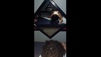 Preview 4 of Young Kik Videos - Fodendo a novinha rabuda da buceta rosinha de 4 na frente do espelho
