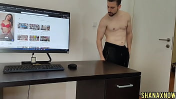 Preview 2 of Indian Telugu Girl Crying - PUSSY HUMPING ON MY STEP BROTHER DESK AFTER CUMSHOT