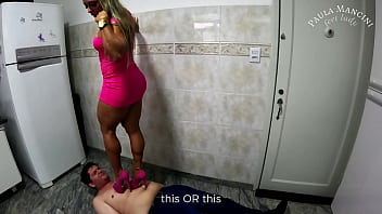 Preview 2 of Pakistani Sugar Raat - Trampling he under my high heels