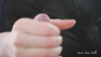 Preview 1 of Grandpa Vin Tage - Hot Sexy Milf gives Best Sensual Close-up Blowjob,  Ruined Orgasm,  Cum on Tits and Cum in Month POV