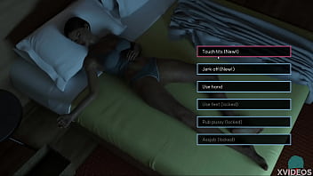 Preview 4 of Sas Bhu - MIDNIGHT PARADISE #08 &bull_ Those smooth silky feet are perfect for his dick