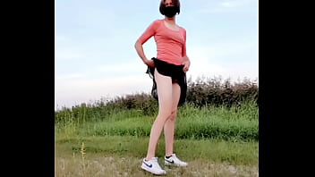 Preview 1 of Cartoon Son Sex Wite Mom - Caught during walk in nature