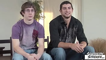 Preview 1 of Porno Creampie Mom - SOUTHERNSTROKES Firstcomers Kirk And Ryan C Sucking Dicks