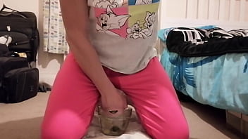 Preview 3 of Pantyhose Facesitting Hd - I wet myself and got soaked in piss